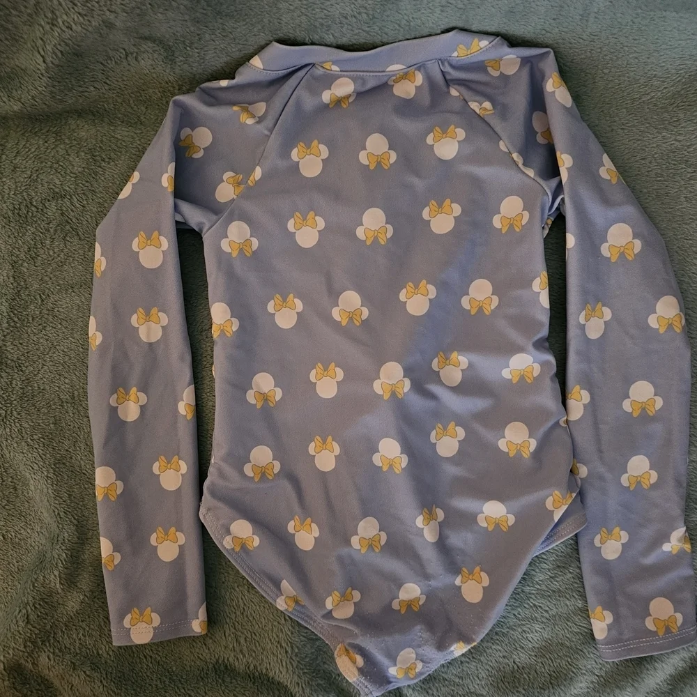 Disney Minnie Mouse Blue and Yellow Kids One Piece